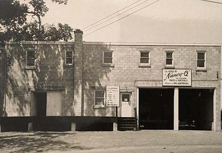 August 1956 -- The current wholesale produce warehouse at 662 Montreal Street, before we expanded and built the grocery store onto the building at the right-hand side in the photo.
