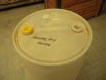 White Plastic Barrels