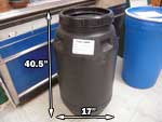 Black Plastic Barrels