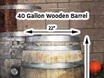 40 Gallon Wooden Barrels